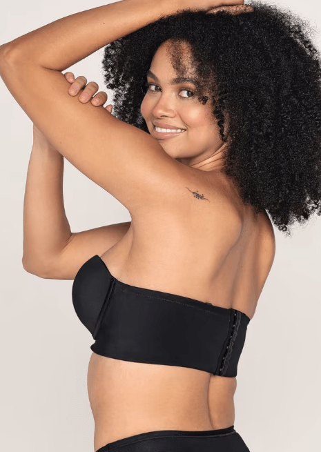 Bra 360: Strapless Longline Contouring Bra - Black