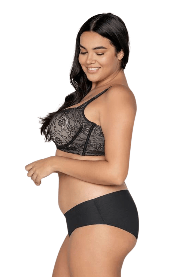 Only Hearts Lattice Lace Underwire Bra Black/Nude 1677 - Free Shipping at  Largo Drive