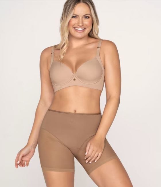 Leonisa Shapewear Truly Undetectable Sheer Shaper Short - Natural
