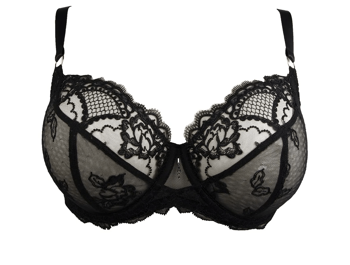 Lise Charmel Bras Noir / 38 D Sublime en Dentelle 3/4 Cup