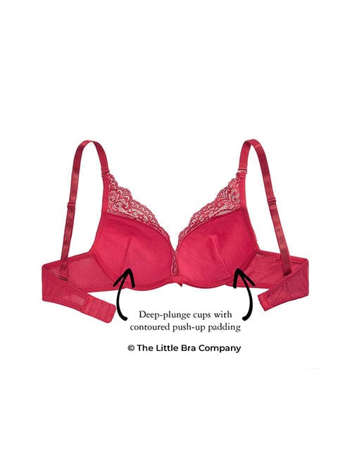 Little Bra Company Push-up Lucia Bra- Red