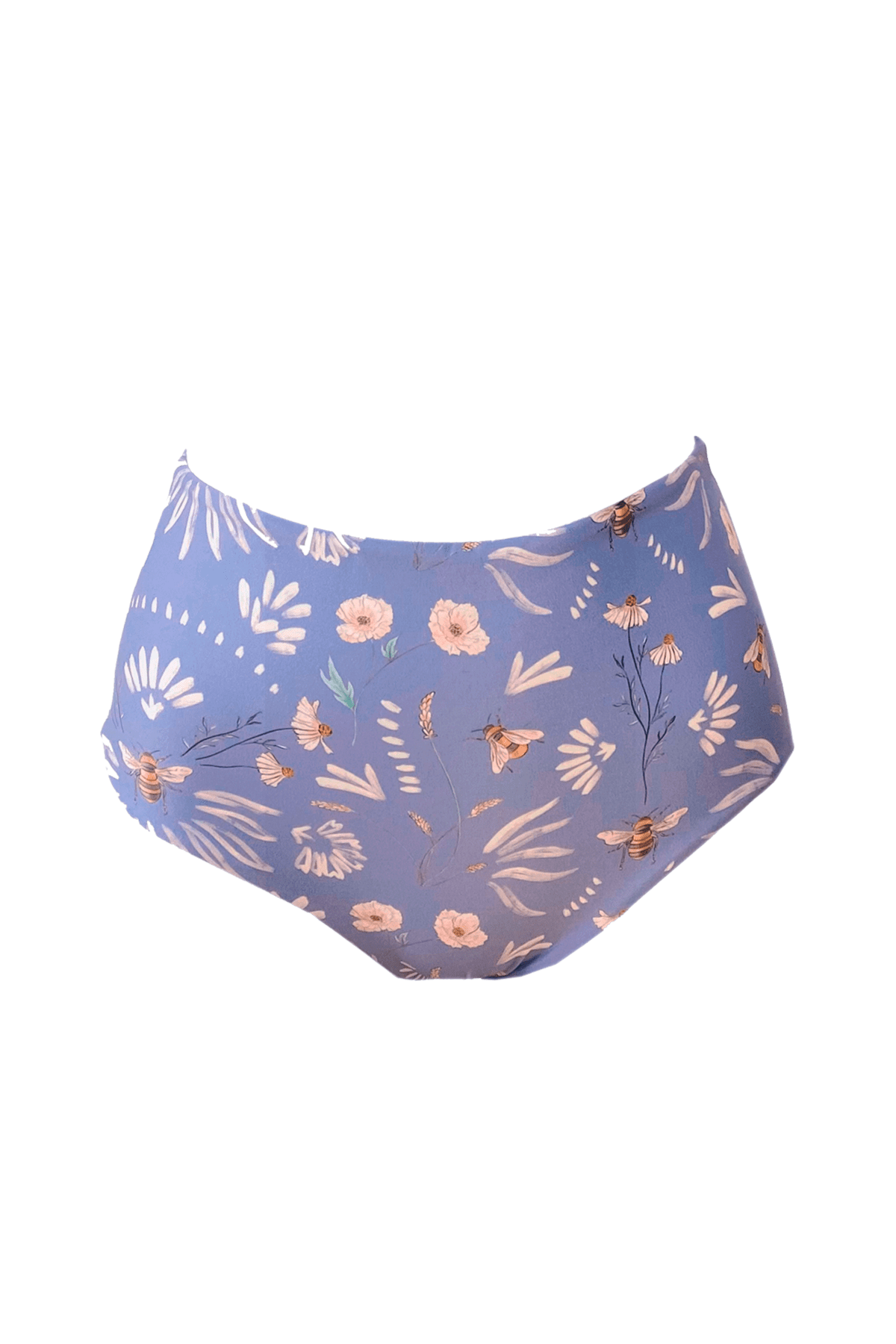 Mio Coral Swimwear Night Bee Ritual / M Sussaro y Manzanilla High Waist Bikini Bottom Night Bee Ritual