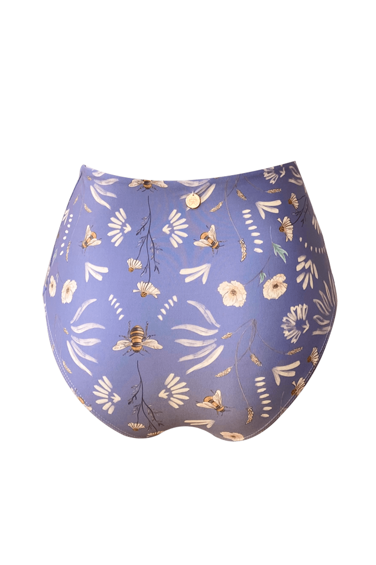 Mio Coral Swimwear Sussaro y Manzanilla High Waist Bikini Bottom Night Bee Ritual