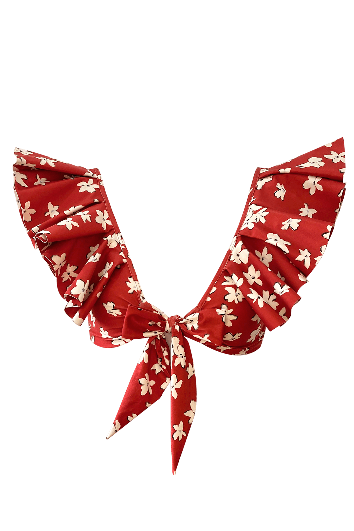 Mio Coral Swimwear Tierra / M Vanilla del Sur Deep V-Neck Bikini Top