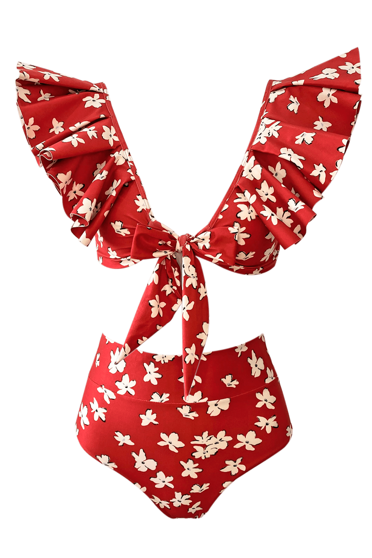 Mio Coral Swimwear Vanilla del Sur Deep V-Neck Bikini Top