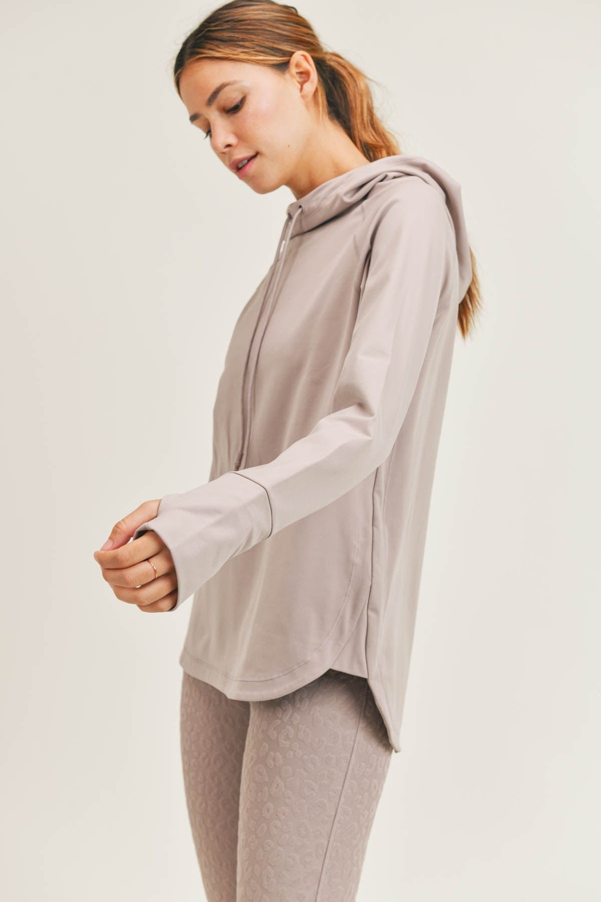 Mono B Activewear Active Thumbhole Hoodie