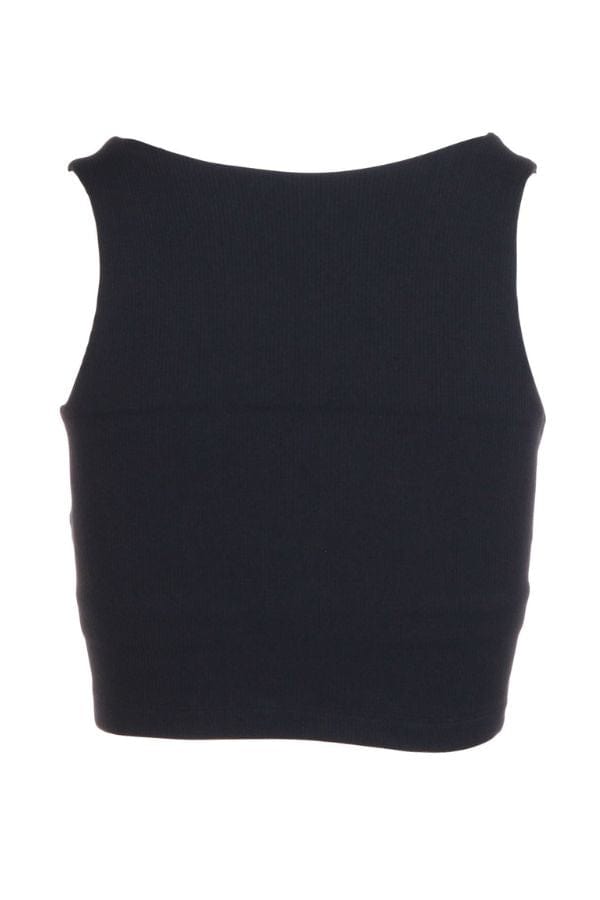 Mono B Activewear Define Performance Cropped Tank - Black