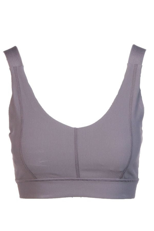 Micro Ribbed Sports Bra - Arcane