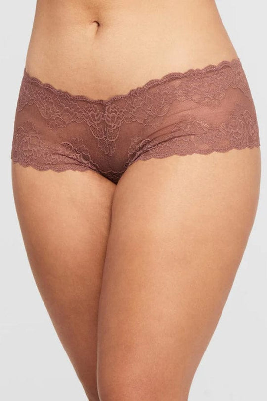 Lace Cheeky Panty - Pecan