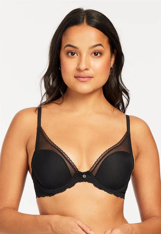 Montelle Bras Black / 30 D Mystique Plunge Bra- Black