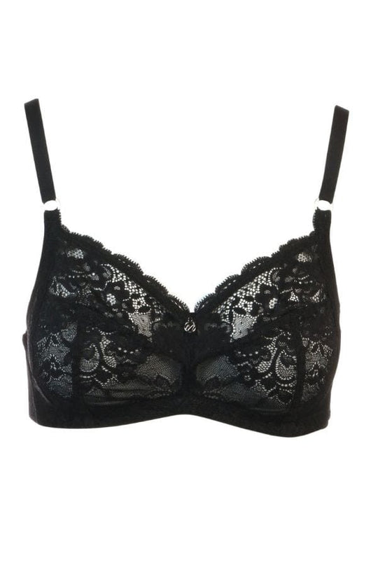 Halo Wire Free Bra- Black