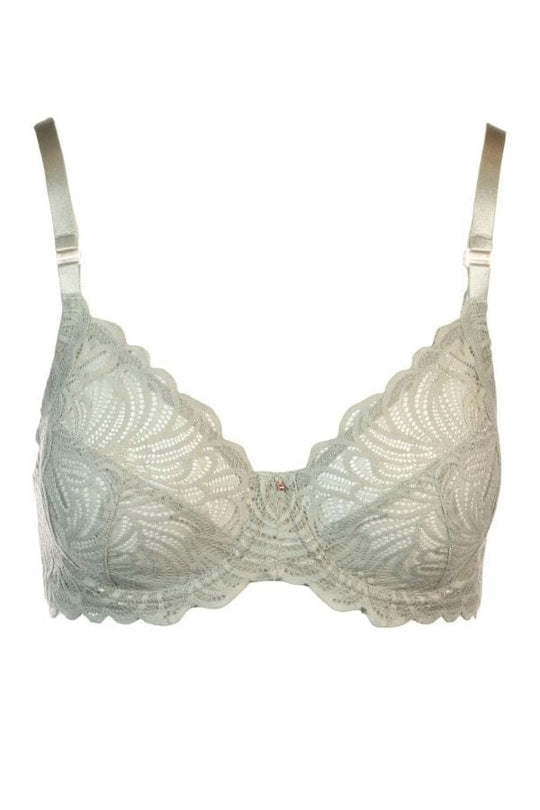 London Fog Muse Full Cup Lace Bra- Sage