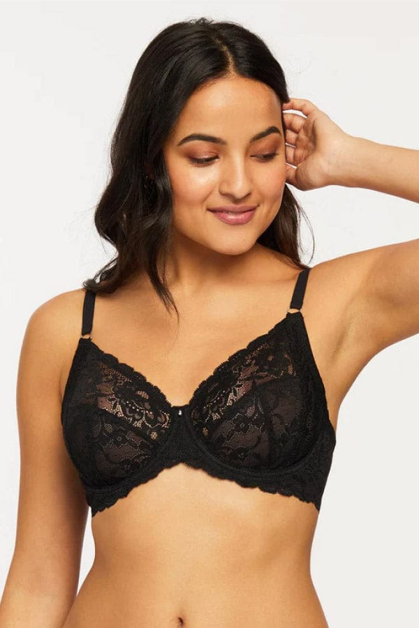 Montelle Bras Muse Full Cup Lace Bra- Black