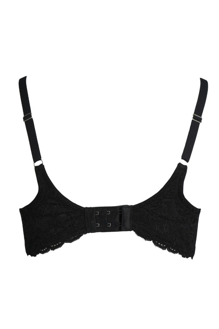 Muse Full Cup Lace Bra- Black - Chérie Amour