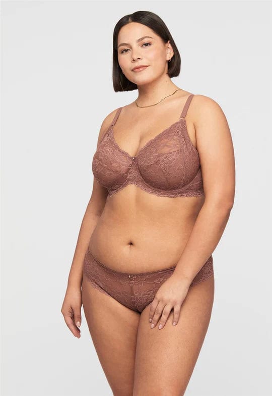 Montelle Bras Muse Full Cup Lace Bra- Pecan