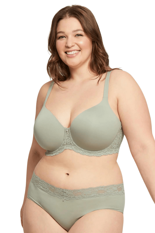 Montelle Bras Pure Plus Full Coverage T-Shirt Bra - Sage