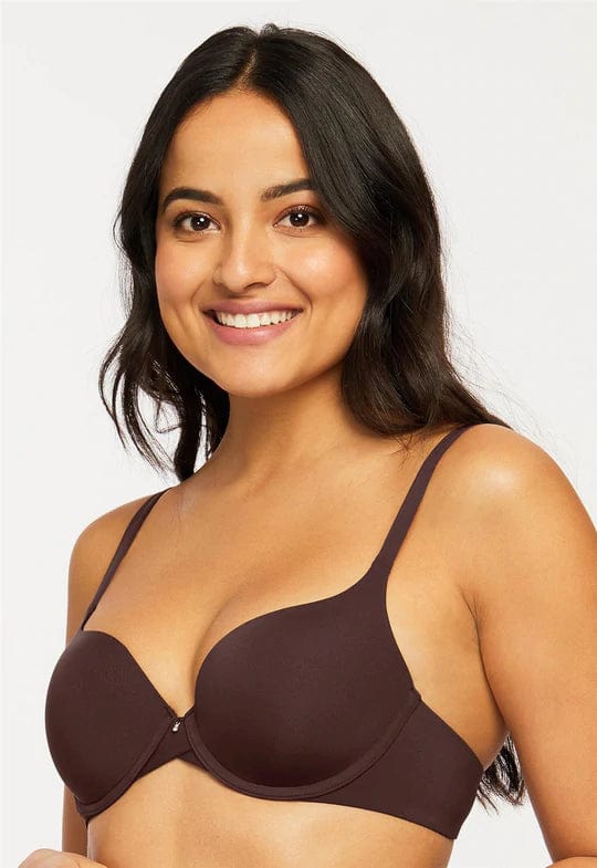 Montelle Lingerie Cocoa / 34 B Pure Demi Cup T-Shirt Bra- Cocoa