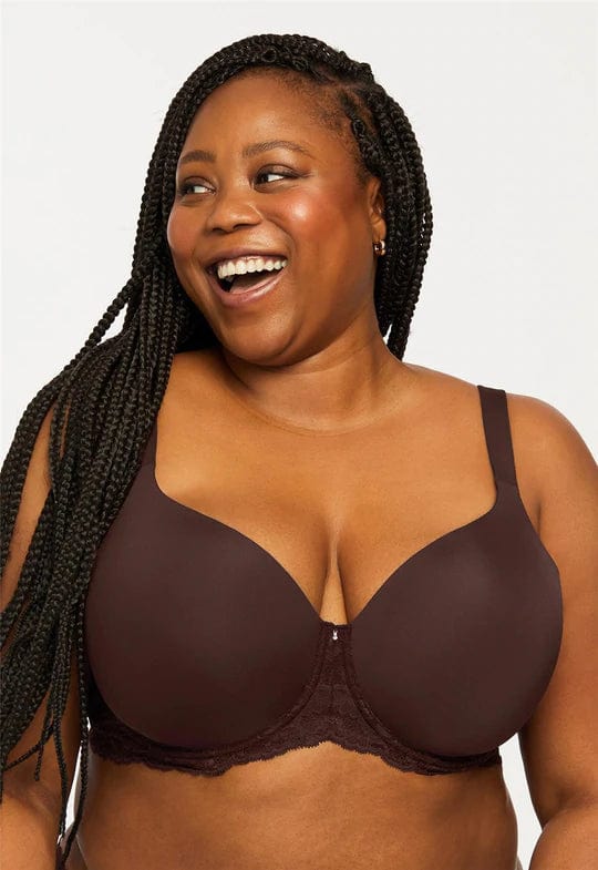 Montelle Lingerie Cocoa / 38 DD/E Pure Plus Full Coverage T-Shirt Bra- Cocoa