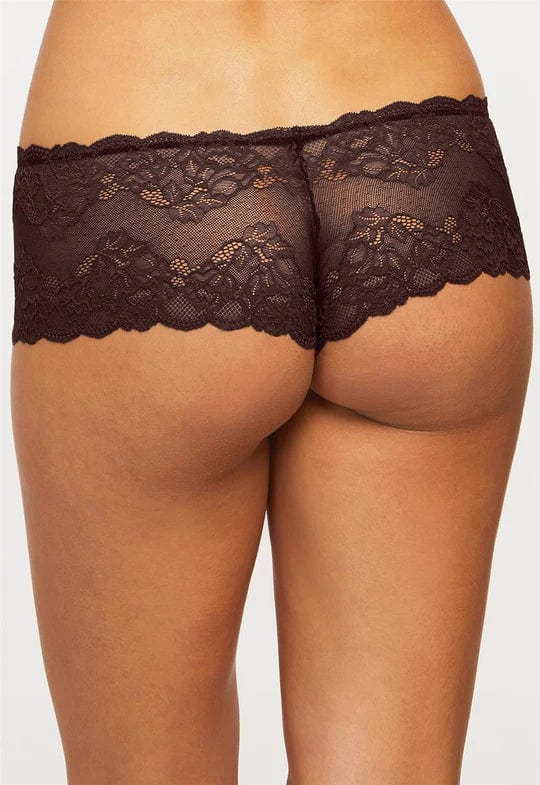 Montelle Lingerie Cocoa / S Lace Cheeky Panty- Cocoa