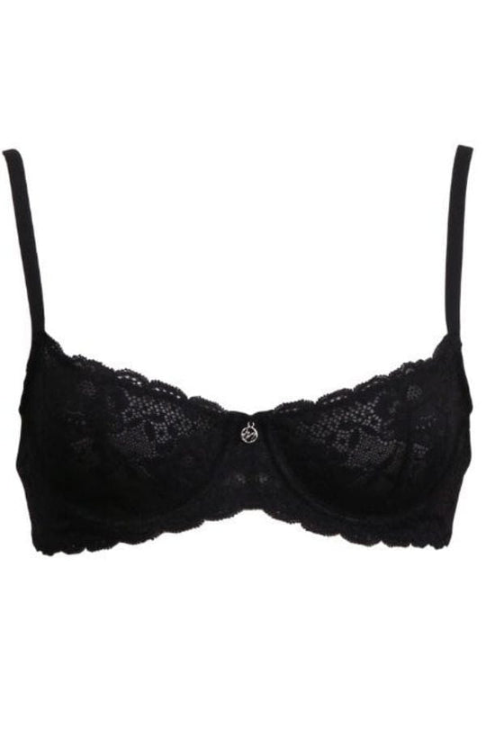 Flirt Demi Lace Bra - Black