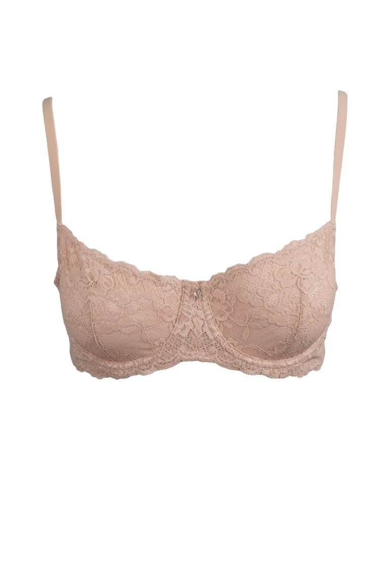 Montelle Lingerie Flirt Demi Lace Bra- Sand