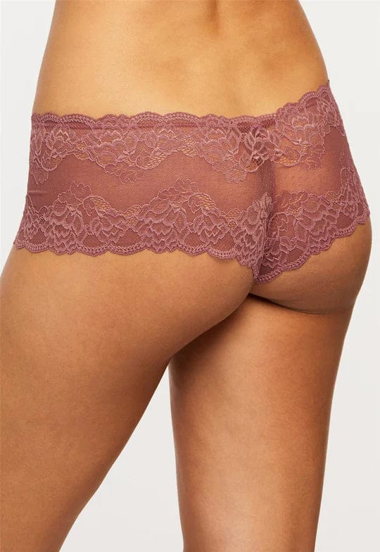 Montelle Lingerie Lace Cheeky Panty- Mesa Rose