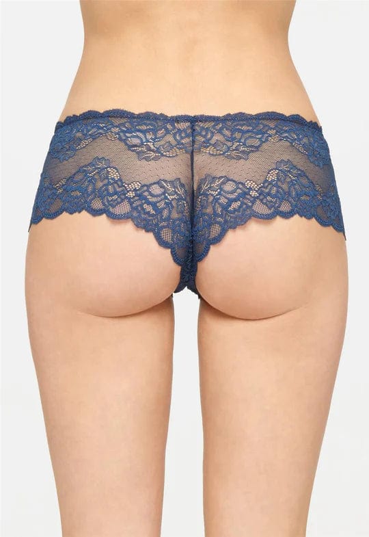Montelle Lingerie Lace Cheeky Panty- Midnight