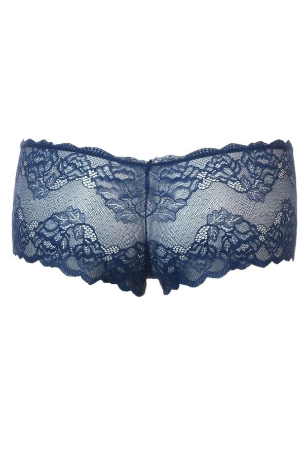 Montelle Lingerie Lace Cheeky Panty- Midnight