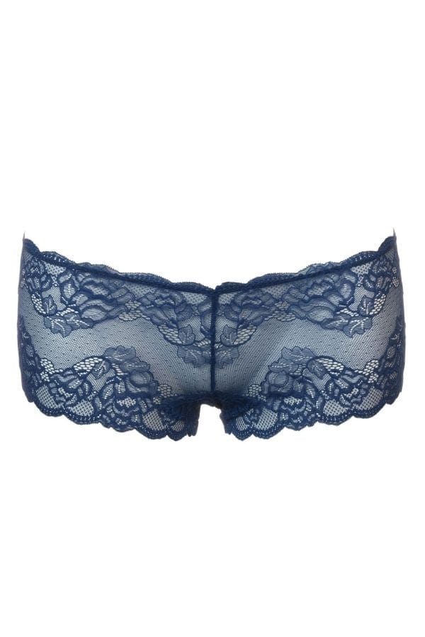 Montelle Lingerie Lace Cheeky Panty- Midnight