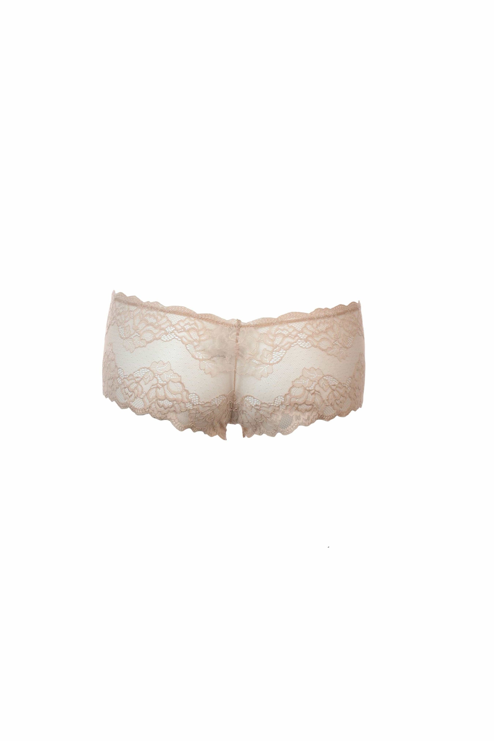 Lace Cheeky Panty- Sand - Chérie Amour