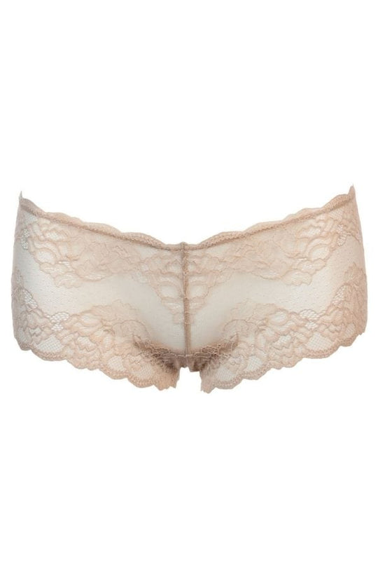 Lace Cheeky Panty - Sand