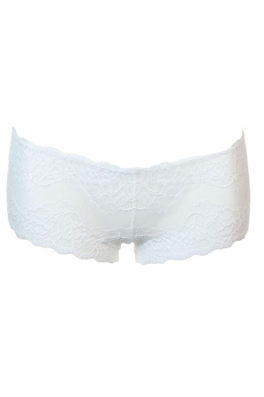 Lace Cheeky Panty - White