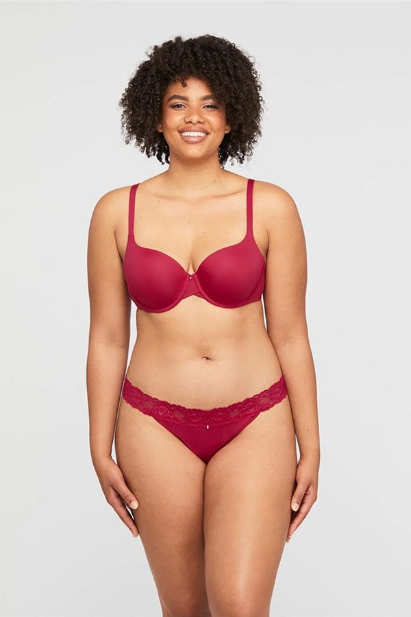 Montelle Lingerie Pure Demi Cup T-Shirt Bra- Raspberry