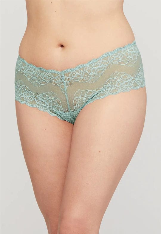 Montelle Lingerie Skylight / S Lace Cheeky Panty- Skylight