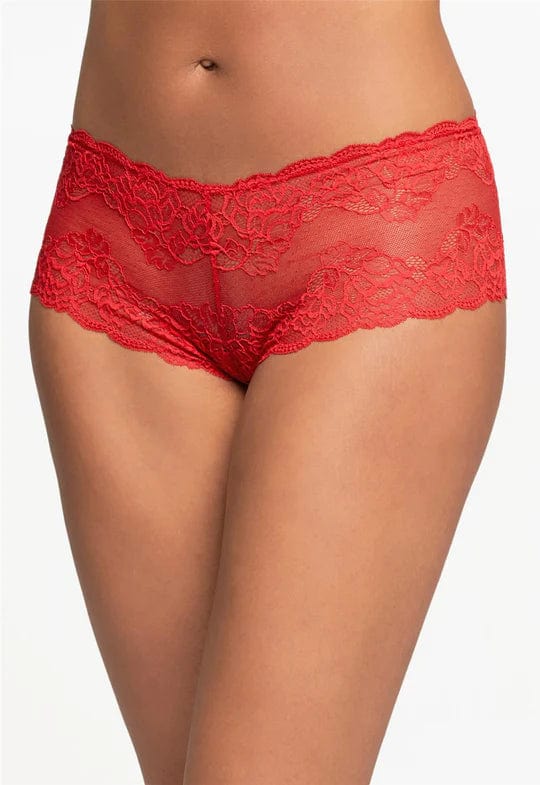 Floral Lace Cheeky Panty- Nude - Chérie Amour