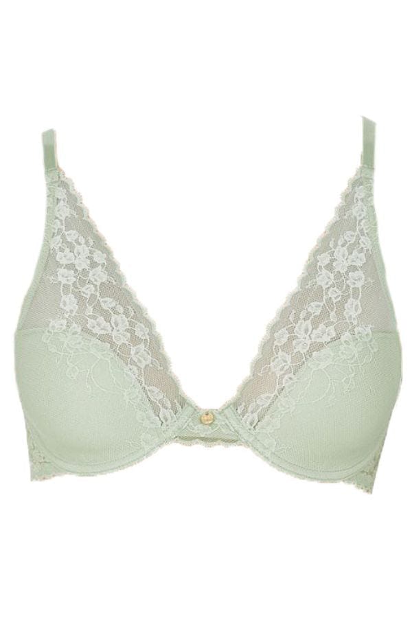 Natori Plunge Cherry Blossom Convertible Bra - Mint