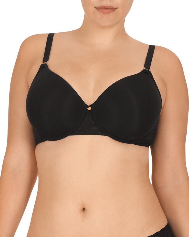 Natori T-shirt Black / 34 B Bliss Perfection Contour Underwire Bra - Black