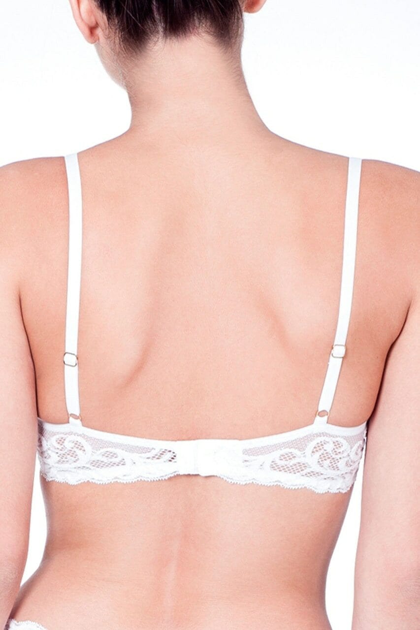 Natori T-shirt Feathers Contour Underwire Plunge Bra - White