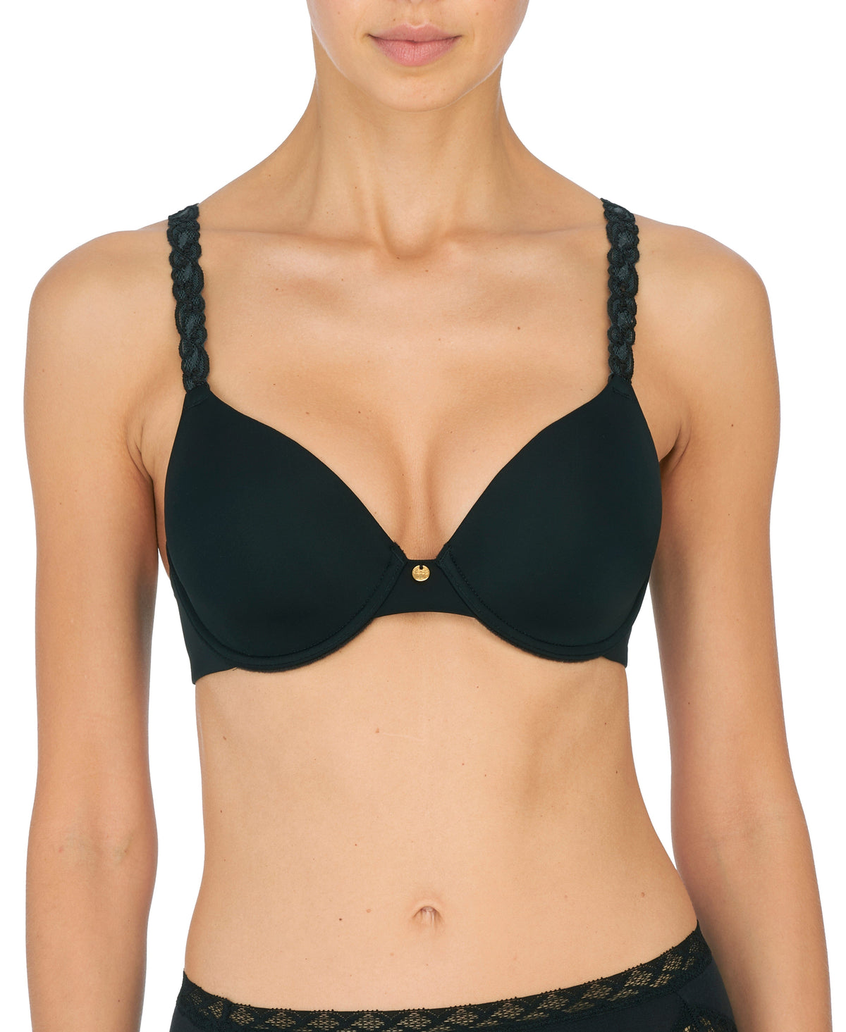 Natori T-shirt Pure Luxe Custom Coverage Contour Bra - Black