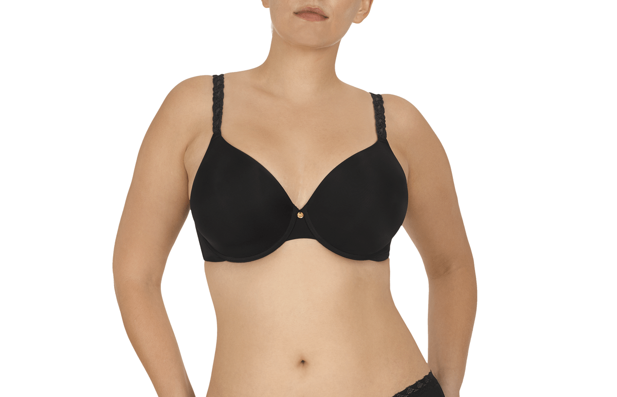 Pure Luxe Custom Coverage Contour Bra - Black