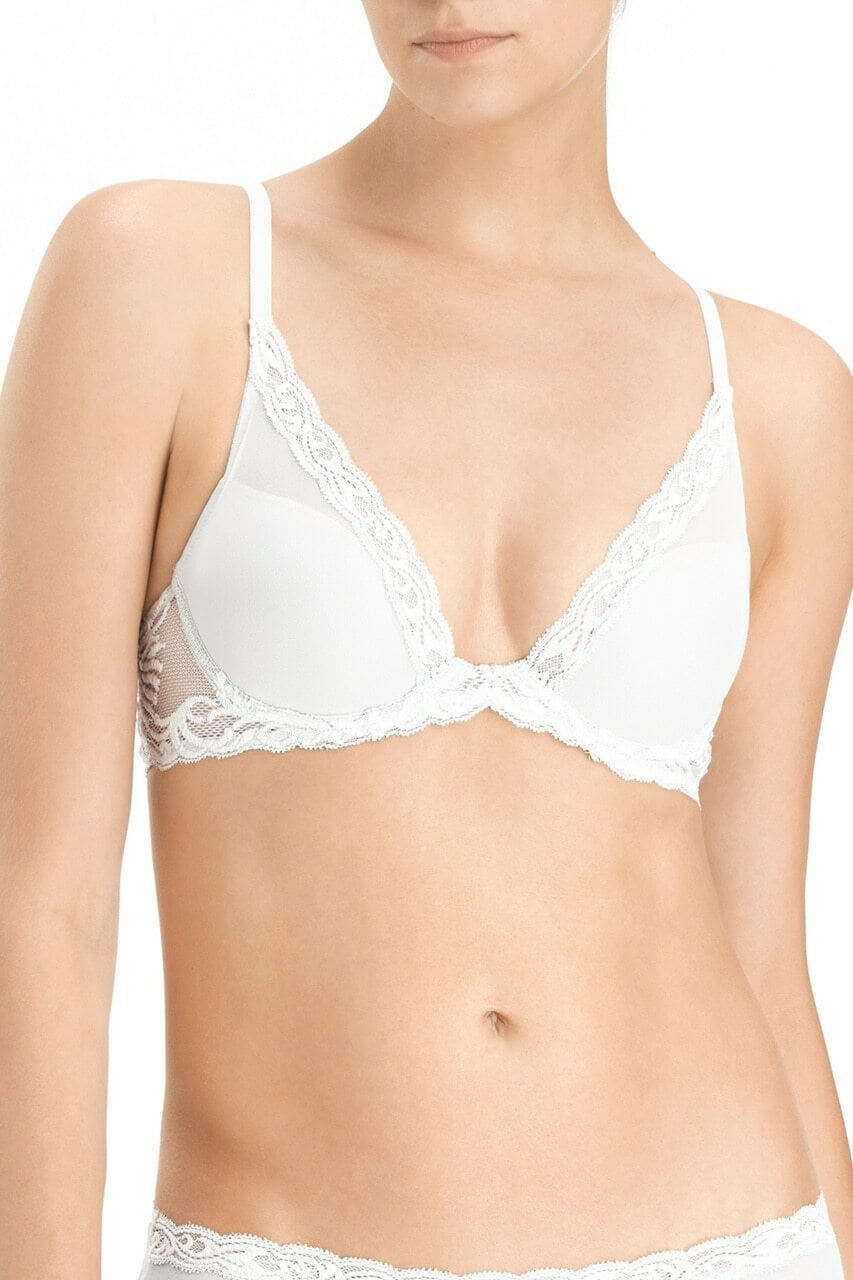 White Plunge Bra - Buy White Color Plunge Bras Online in India