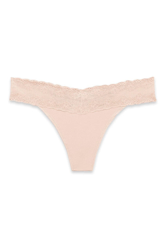 Bliss Perfection One Size Thong - Cameo Rose