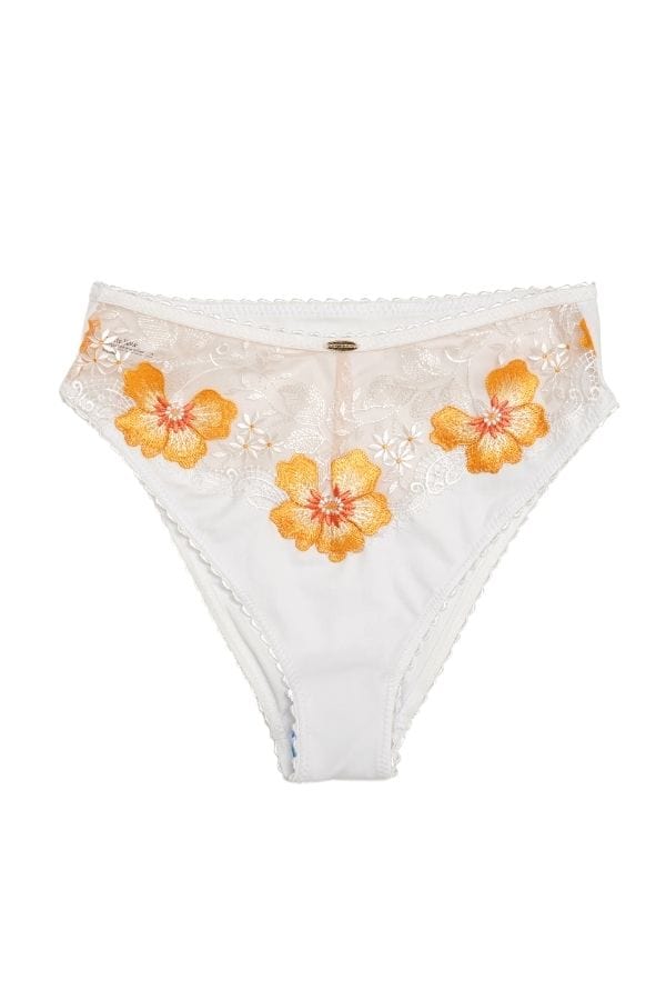 Nette Rose Brief White / S Buttercup High Leg Knicker