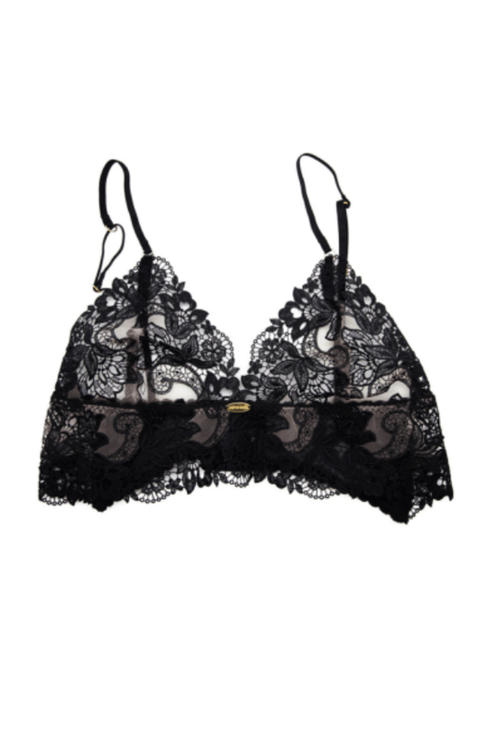 Malika Midline Bralette - Black