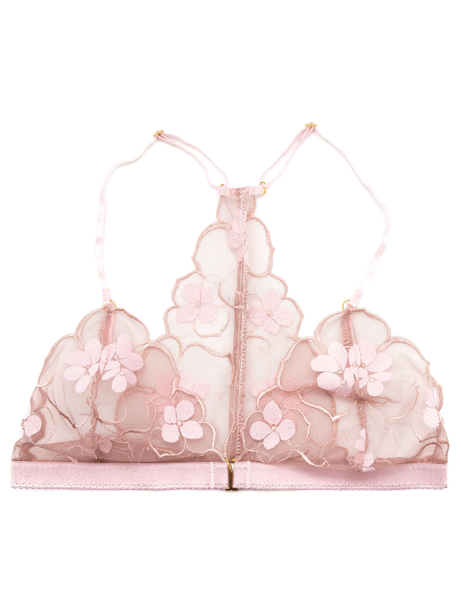 Nette Rose Lingerie Pink / S April Full Back Bralette