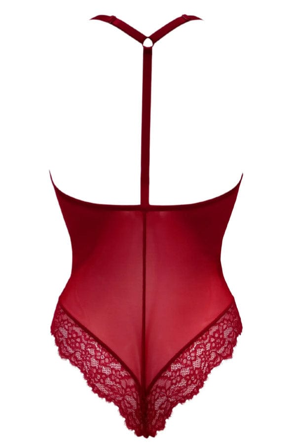 Pour Moi Bodysuit Dark Romance Bodysuit- Red