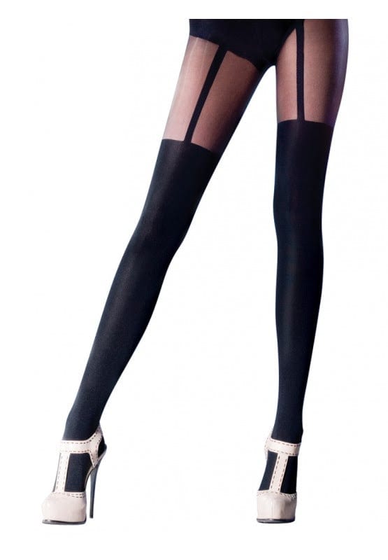 Pretty Polly Tights Black / One Size Suspender Tights