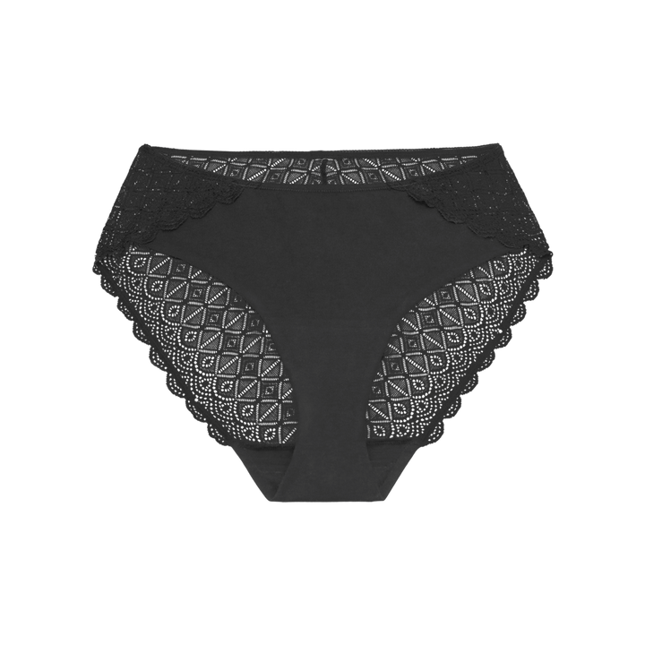 Proof Bikini Black / XS Lace Back Leak Proof Bikini - Black (Moderate)