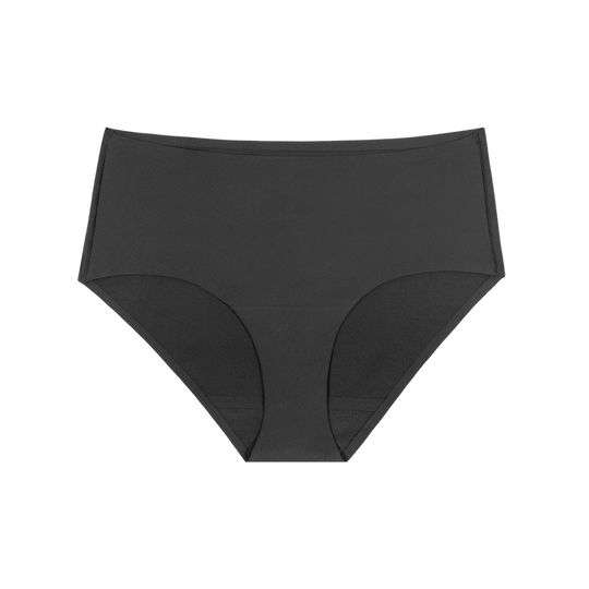 Leak Proof High Waist Brief - Black (Moderate)