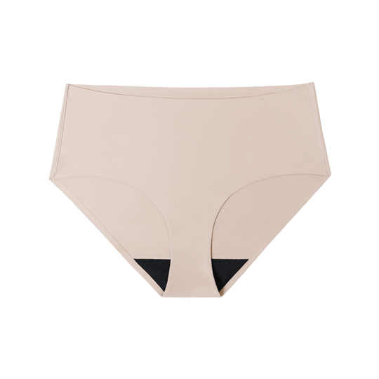 Leak Proof High Waist Brief - Sand (Moderate)